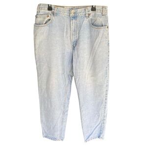 Levis 506 Loose Fit Light Wash Vintage Jeans Mens Size 36 x 30 90s Relaxed Denim